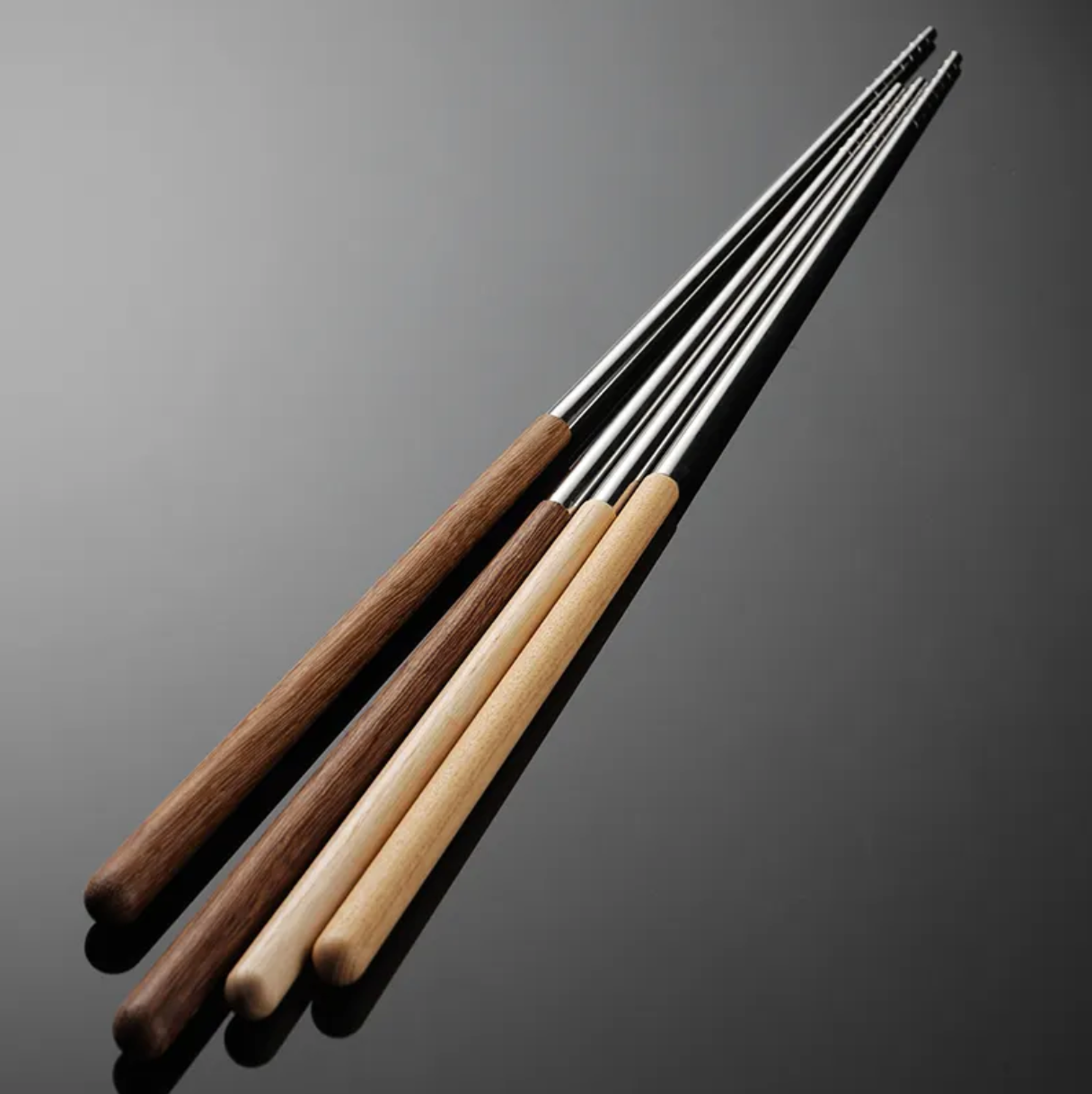 BAGUETTES DE CUISINE - BOIS ET INOX