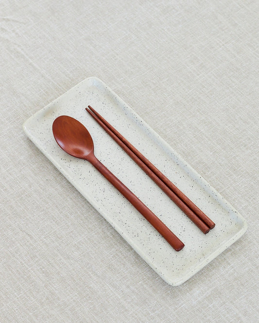 SET CUILLÈRE BAGUETTES - MARRONNIER FONCÉ