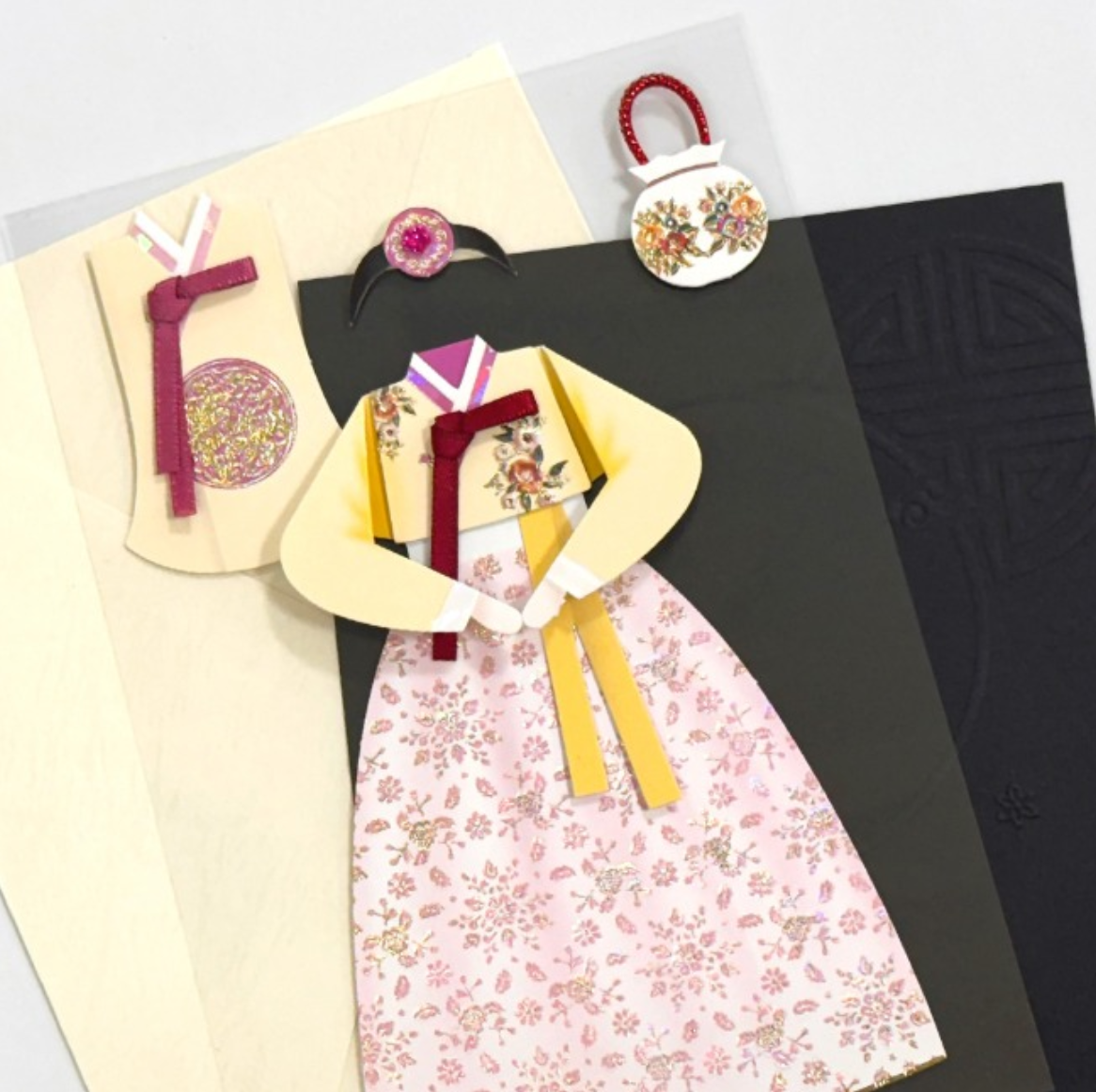 hanbok rose jaune