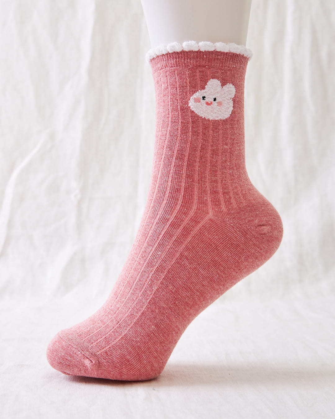 chaussettes douces confortables coréennes lapin 