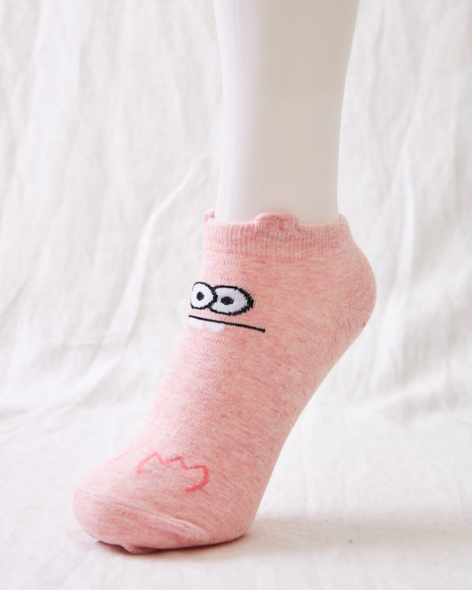 chaussettes monstre rose