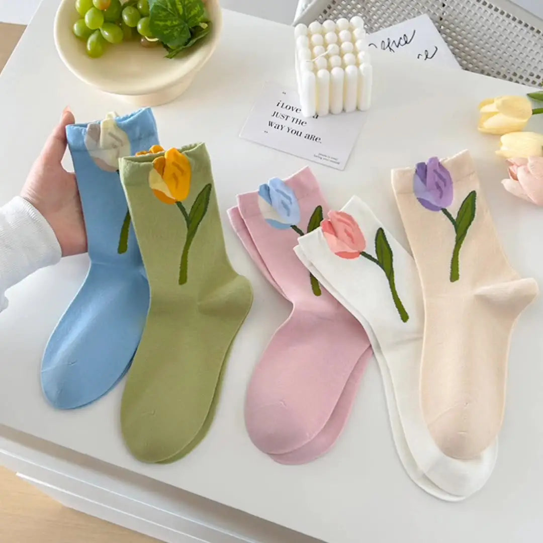 chaussettes tulipes