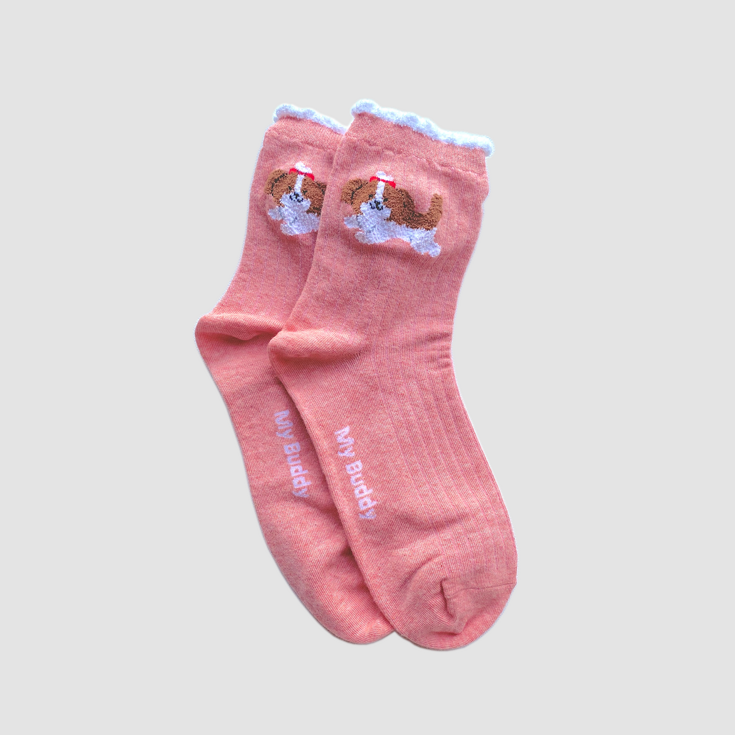 objets coréens chaussettes roses