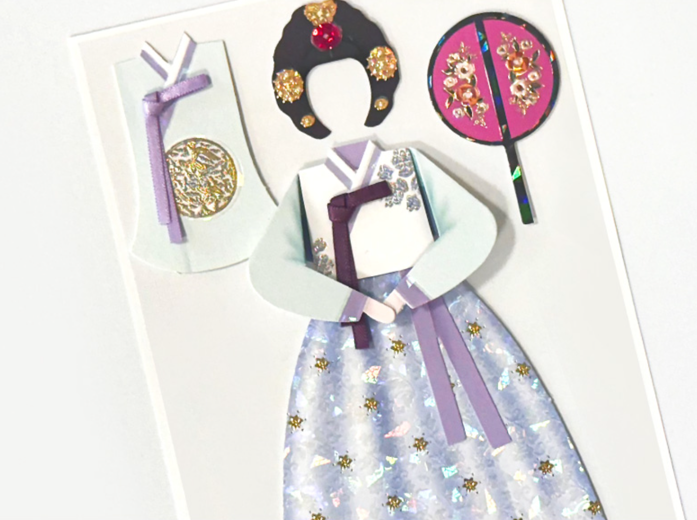 hanbok violet femme