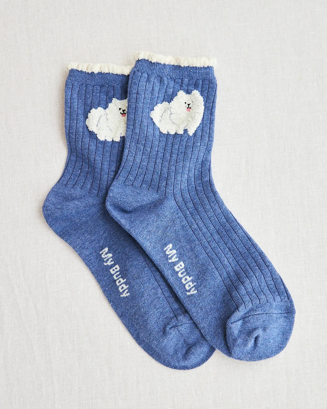 chaussettes chien fluffy