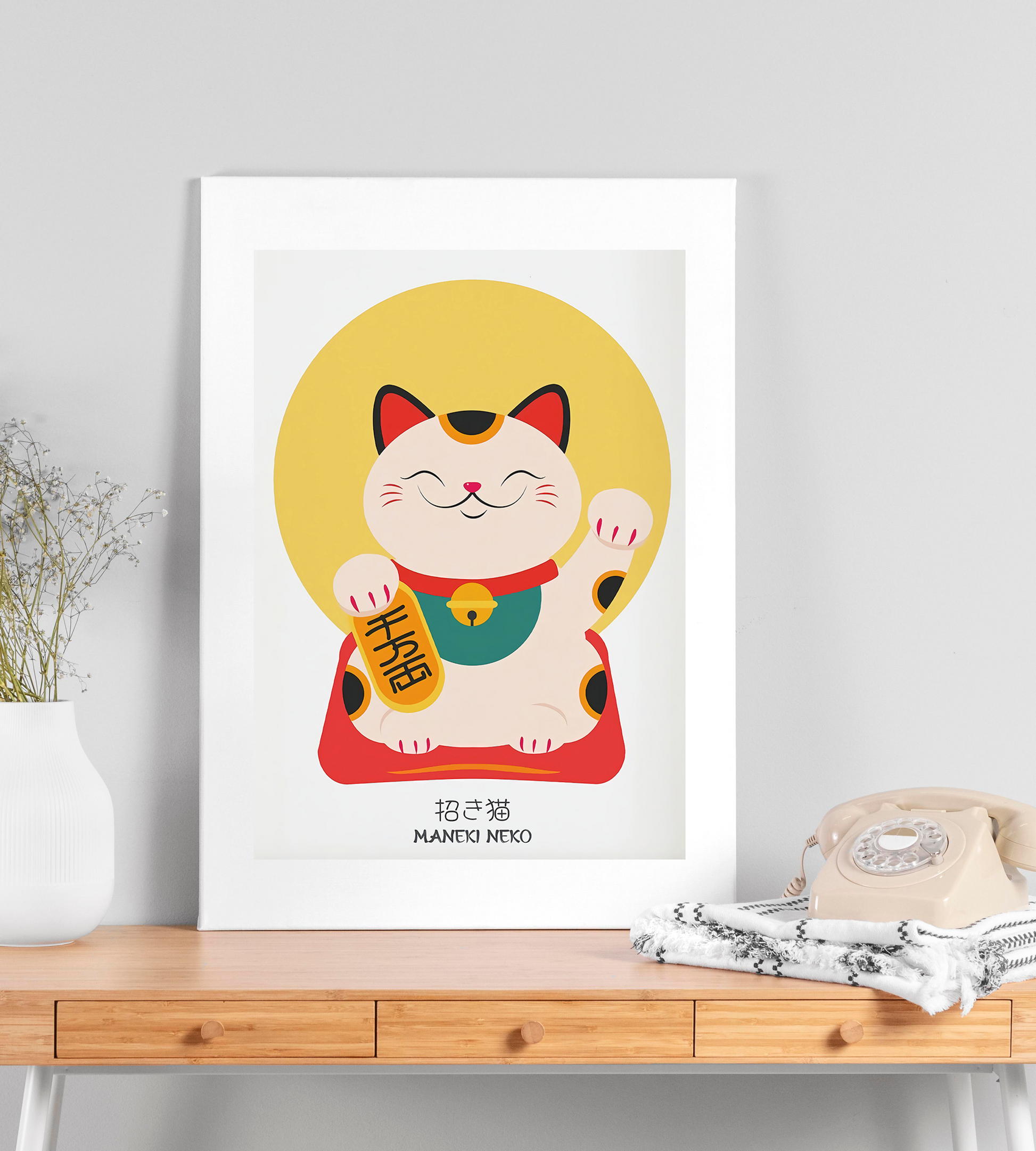 AFFICHE MANEKI NEKO - SEOUL STATION