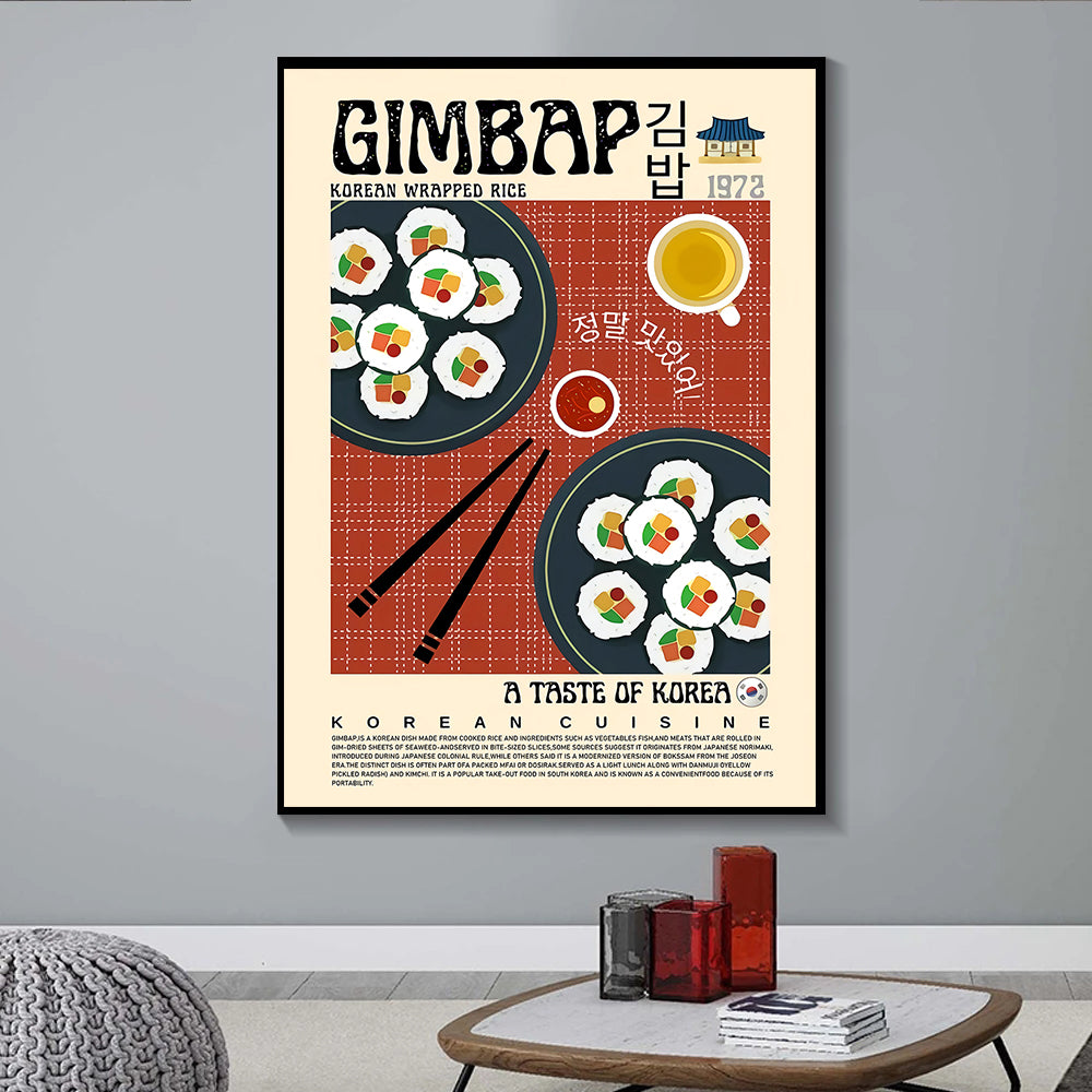 AFFICHE TOILE GIMBAP - SEOUL STATION