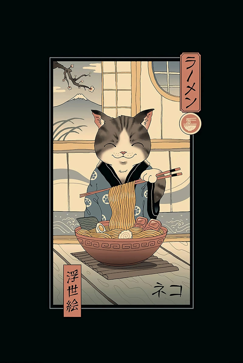 AFFICHE NEKO RAMEN - SEOUL STATION