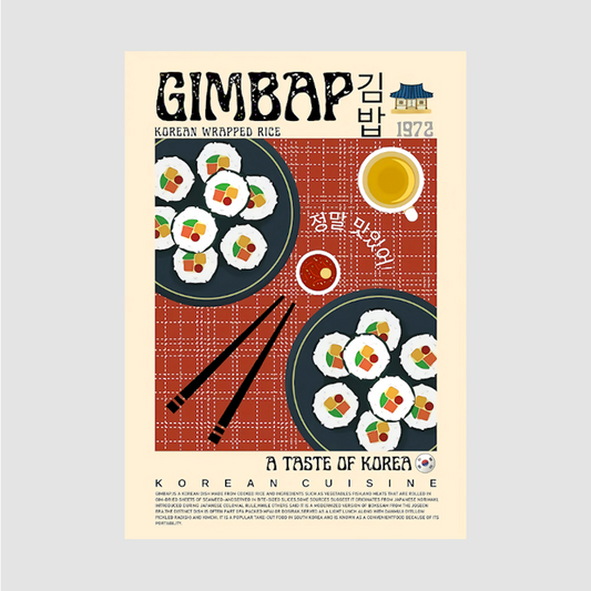 AFFICHE TOILE GIMBAP - SEOUL STATION