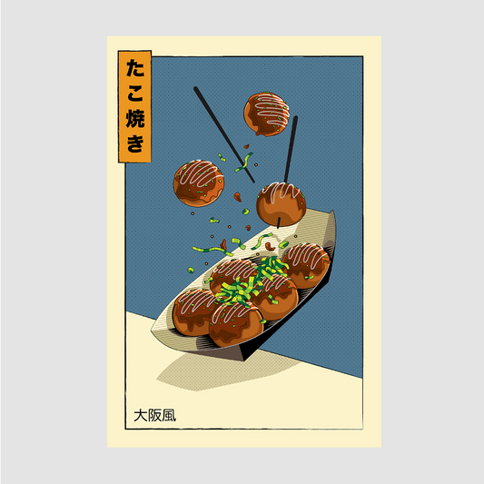 AFFICHE TAKOYAKI - SEOUL STATION